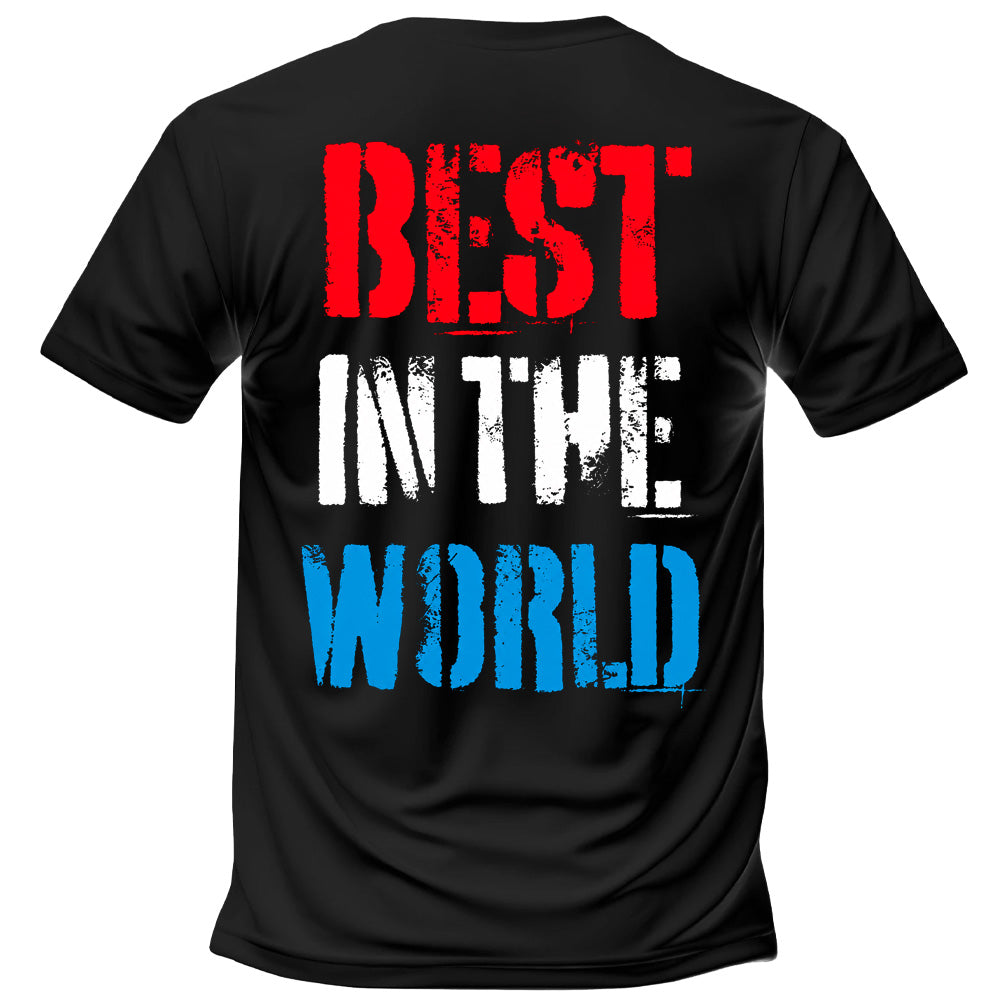 Polera CM Punk Chicago Made Rojo, Blanco y Azul NUEVA REGRESO 2026