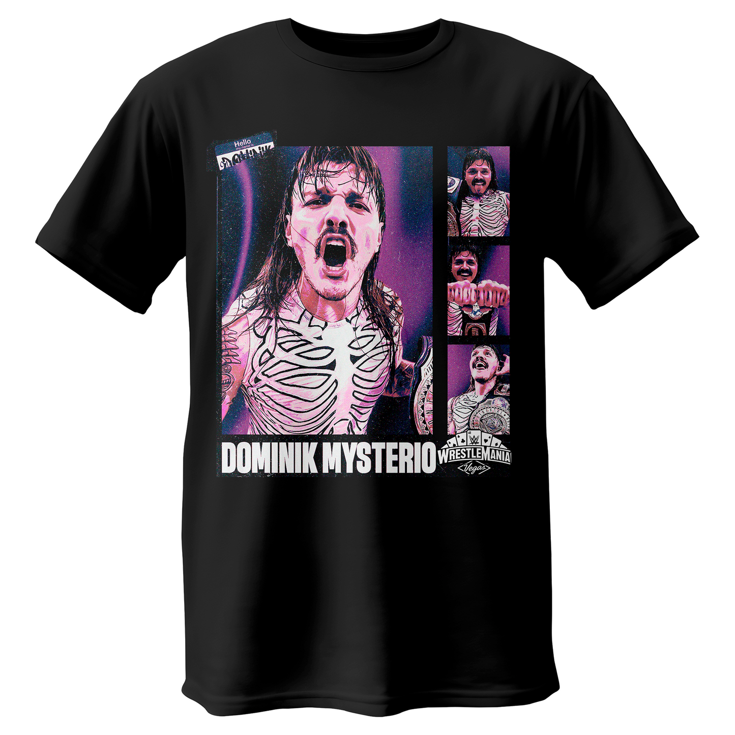 Polera Dominik Mysterio WM Negra WWE