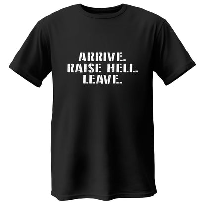 Polera Stone Cold ARRIVE, RAISE HELL, LEAVE wwf vintage