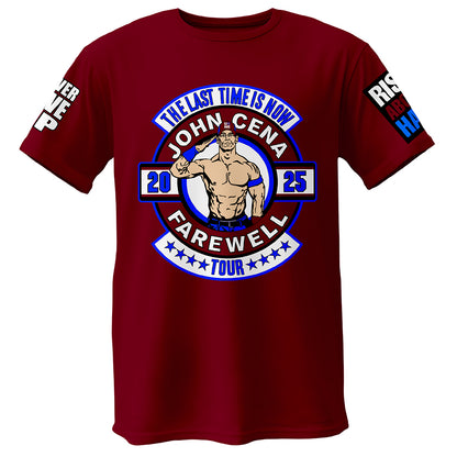 Polera WWE John Cena Farewell Tour Burdeo