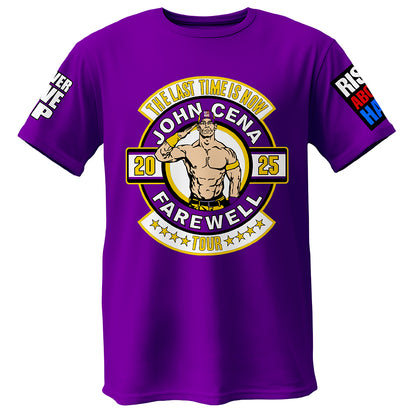 Polera WWE John Cena Farewell Tour Morada