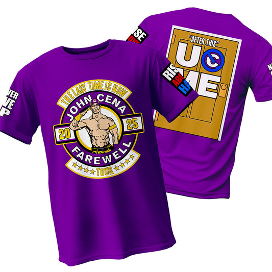 Polera WWE John Cena Farewell Tour Morada