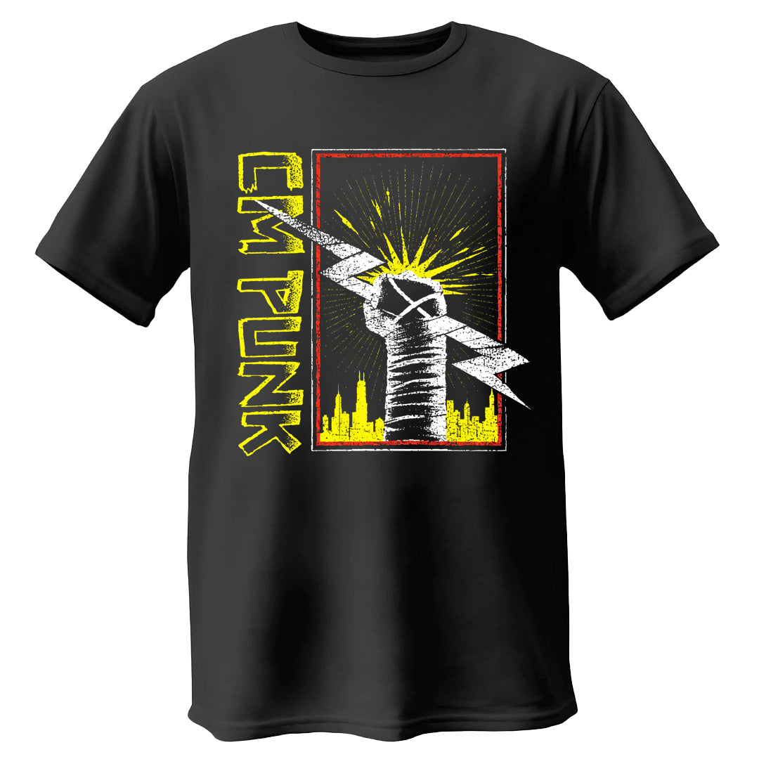 Polera CM PUNK Chicago Fist WWE 2026