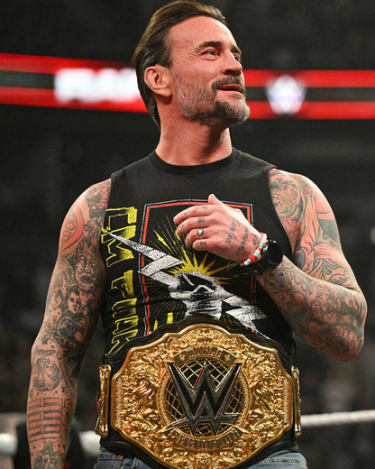 Polera CM PUNK Chicago Fist WWE 2026
