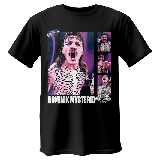 Polera Dominik Mysterio WM Negra WWE
