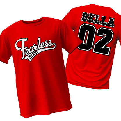 Polera roja WWE Nikki Bella "Fearless"