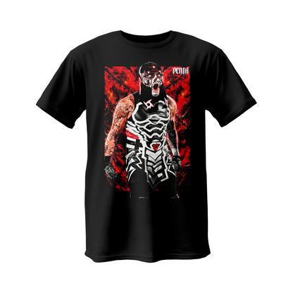 Polera Penta Cero Miedo foto WWE Negra