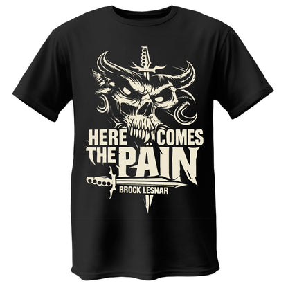 Polera Brock Lesnar Here Comes The Pain Skull