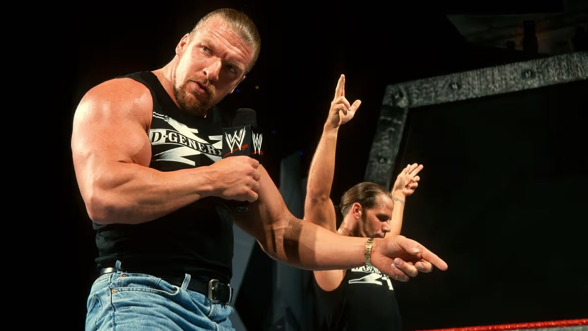 Polerón DX LOGO WWF Shawn Michaels y Triple H
