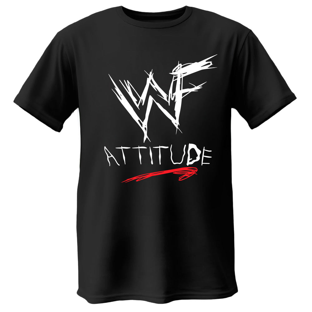 Polera WWF Attitude era Logo