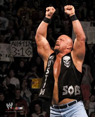 Polera Stone Cold ARRIVE, RAISE HELL, LEAVE wwf vintage
