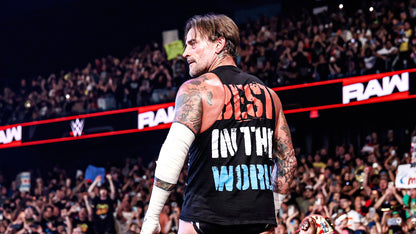 Polera CM Punk Chicago Made Rojo, Blanco y Azul NUEVA REGRESO 2026