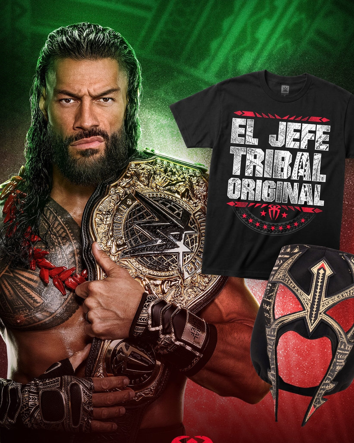 Polera Roman Reigns EL JEFE TRIBAL