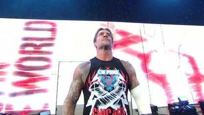 Polera CM Punk Chicago Made Rojo, Blanco y Azul NUEVA REGRESO 2026