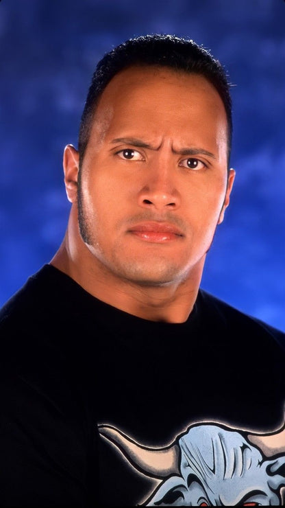 Polera The Rock logo WWF