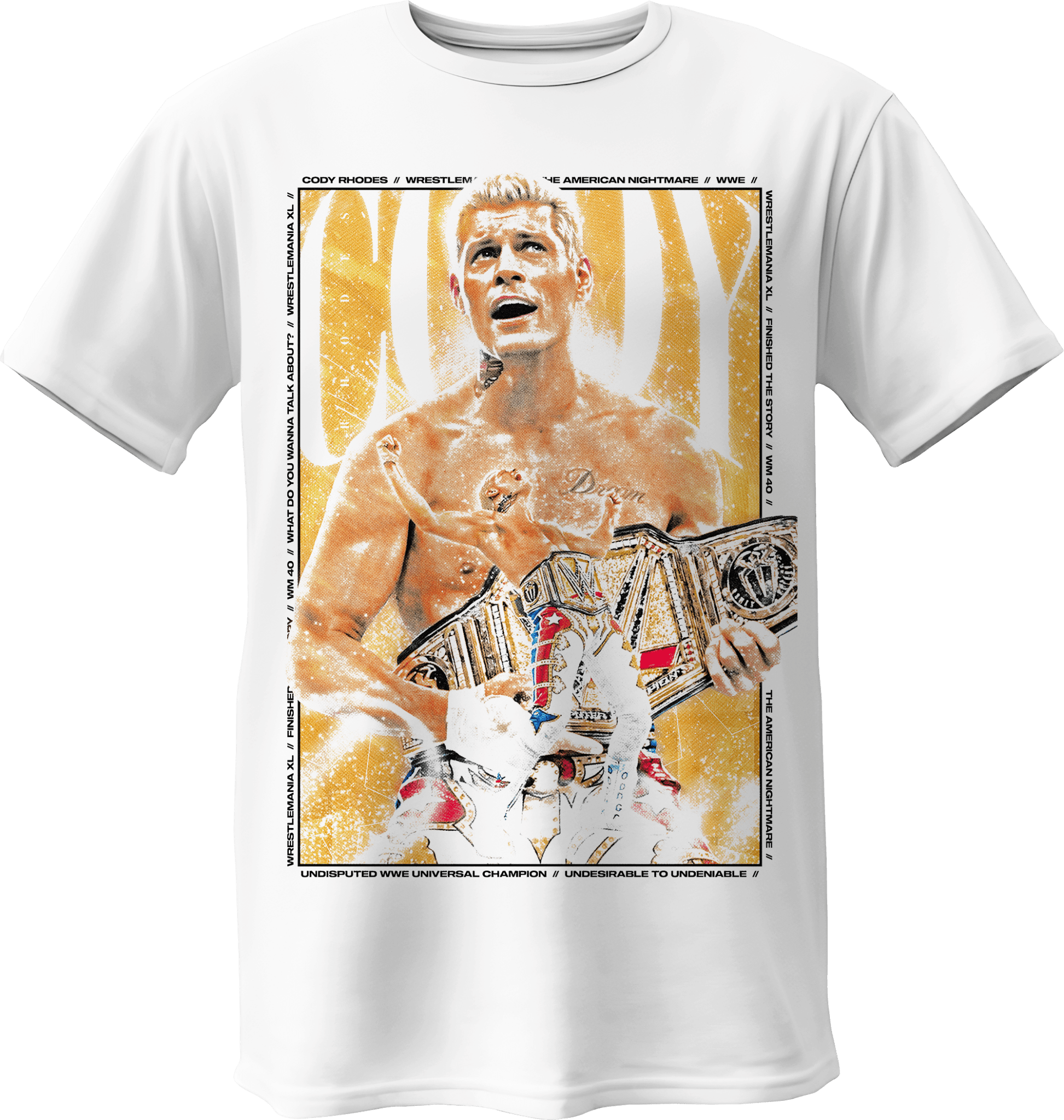 Polera Campeón Cody Rhodes WWE - Poleras316