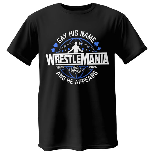 Polera Joe Hendry WrestleMania 41 Logo - Poleras316